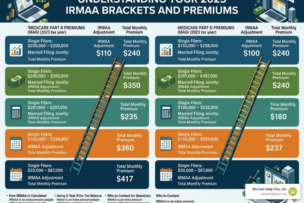 2025 IRMAA brackets and premiums Medicare guide with calculator - 2025 irmaa brackets and premiums